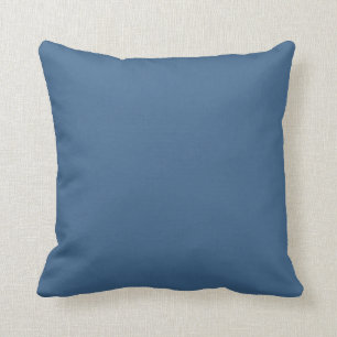 Solid steel blue cushion