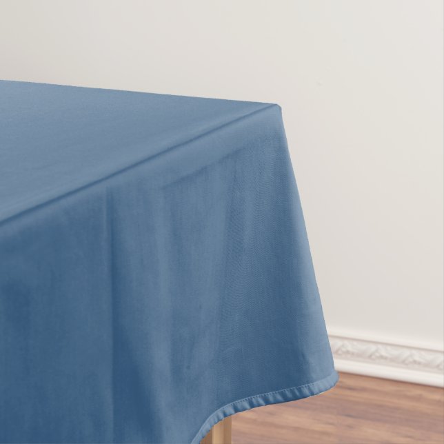 Solid steel blue tablecloth (In Situ)