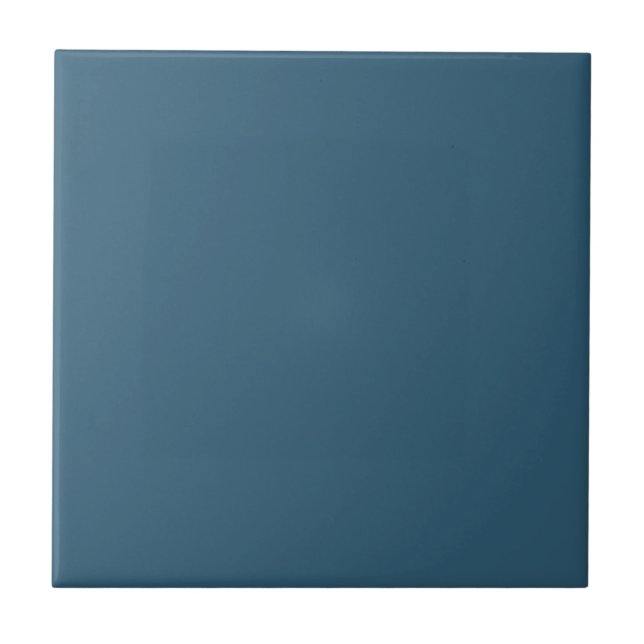 Solid Steel Blue Tile (Front)