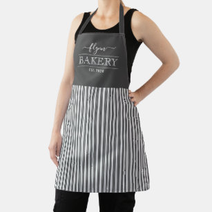 Solid Stripes Editable Colour Personalised Apron