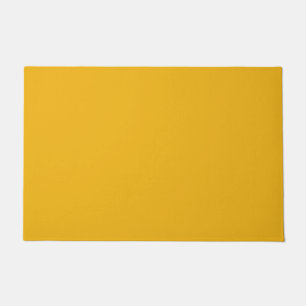 Solid sunflower amber yellow doormat