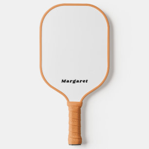 Solid Tan Pickleball Paddle with Your Name in Styl