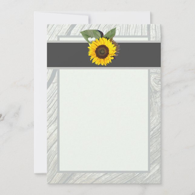 Solid teal blue invitation (Front)