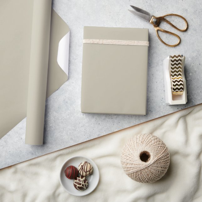 Solid timber wolf dull beige wrapping paper (Crafts)