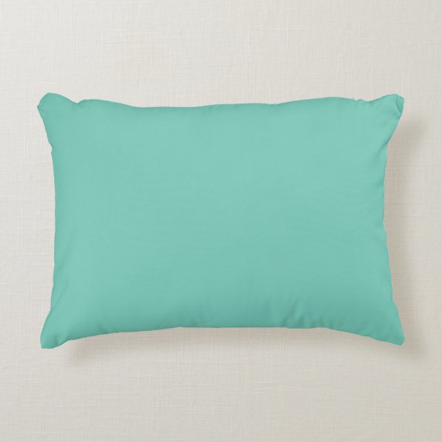 Solid Turquoise Accent Pillow (Front)