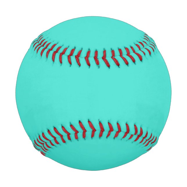 Solid Turquoise Blue Baseball (Front)