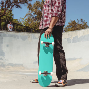 Solid Turquoise Blue Skateboard