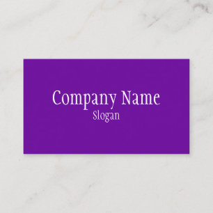 Solid Violet Purple Business Card