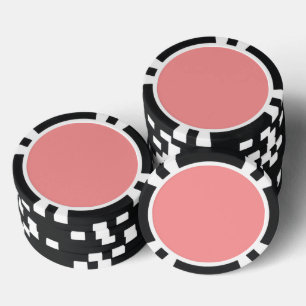 Solid  Watermelon colour plain pink Poker Chips