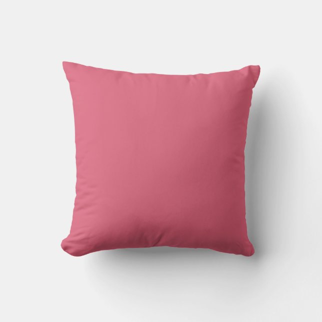 Solid Watermelon Pink Pop of Colour Cushion (Front)