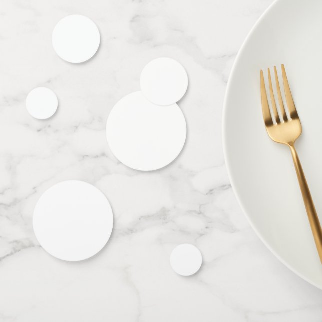 Solid White Confetti (Group)