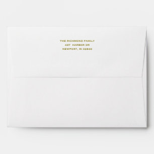 Solid White Envelope w/ Return Address