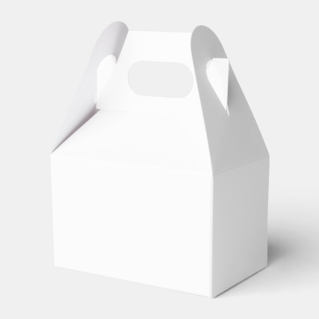 Solid White Favour Box (Front Side)