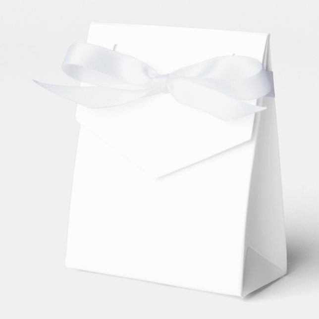 Solid White Favour Box (Front Side)