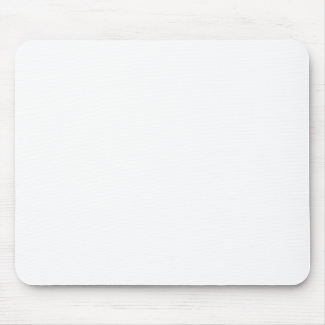 Solid White Mouse Mat (Front)