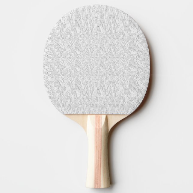 Solid White Textured Ping Pong Paddle (Back)