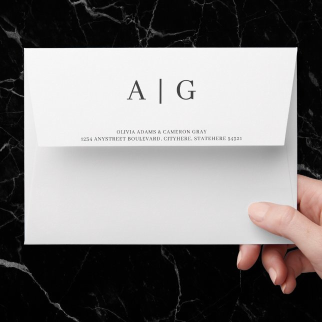 Solid White Wedding 5x7 Envelope (Creator Uploaded)