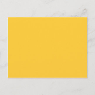 Solid Yellow Background Template FFCC33 Postcard