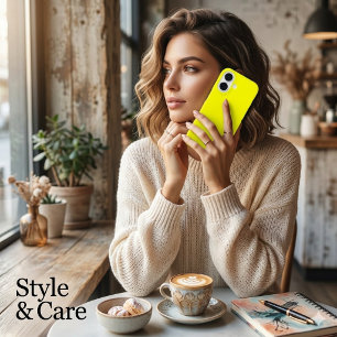 Solid Yellow Colour iPhone 16 Case