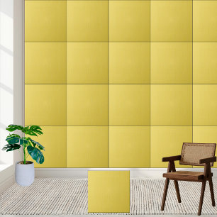 Solid Yellow Fine Grain Ceramic Tile