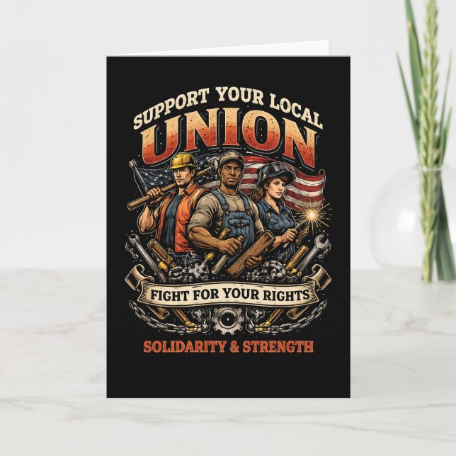 Solidarity and Strength Holiday Card (Front)