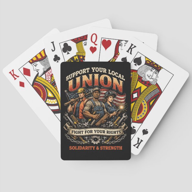 Solidarity and Strength Playing Cards (Back)