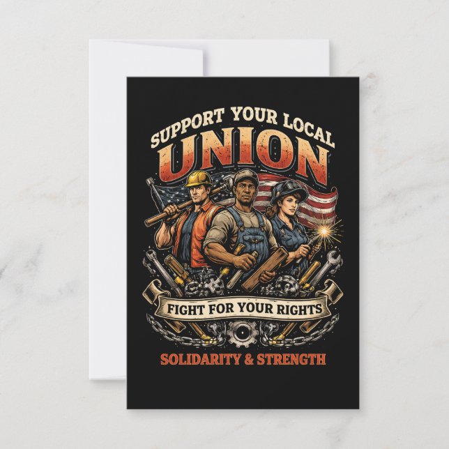 Solidarity and Strength Thank You Card (Front)