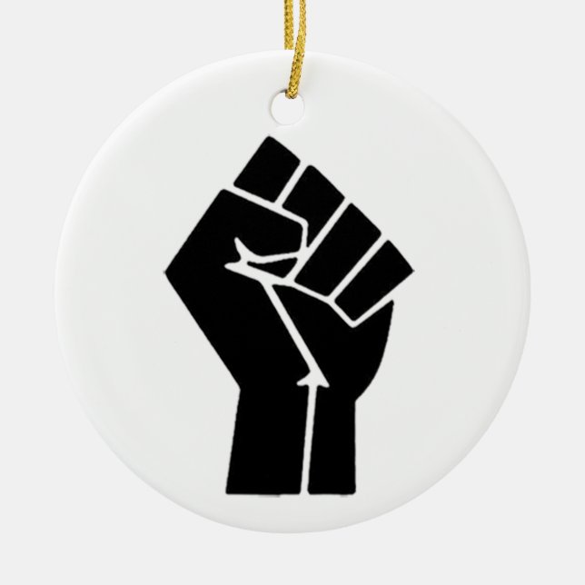 Solidarity Ceramic Tree Decoration (Front)