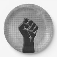 Solidarity Fist in Carbon Fibre Decor