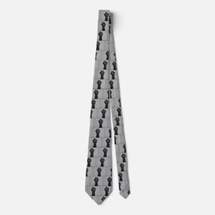 Solidarity Fist in Carbon Fibre Print Style Tie