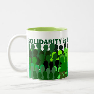 Solidarity mug* Two-Tone coffee mug