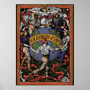 Solidarity of Labour In Color  Walter Crane Social Poster