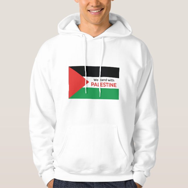 Solidarity Statement: Palestine Flag Hoodie (Front)