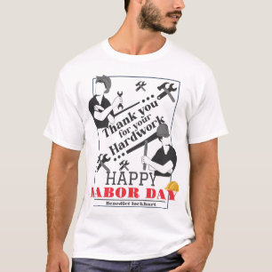 Solidarity Worker Unity Labour Day with USA flag  T-Shirt