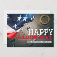 Solidarity Worker Unity Labour Day with USA flag