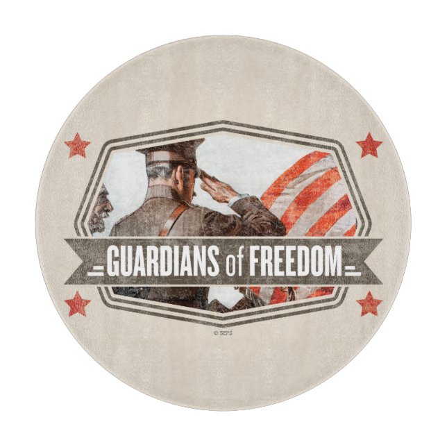 Solider-Guardian of Freedom Cutting Board (Front)