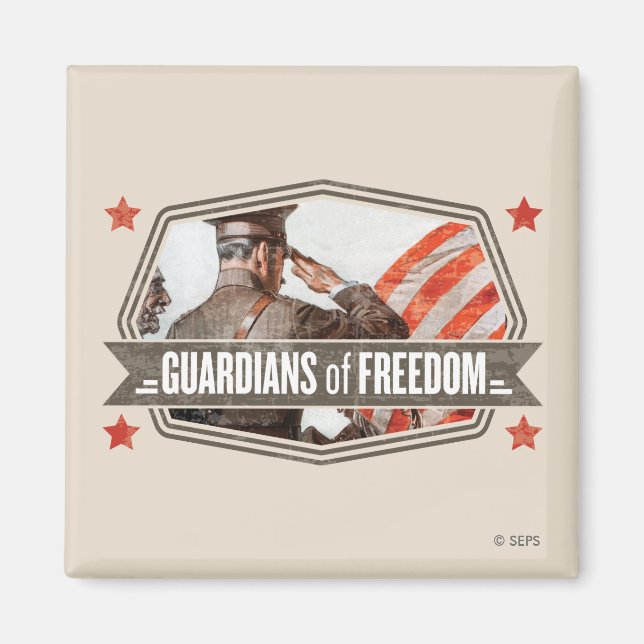 Solider-Guardian of Freedom Magnet (Front)