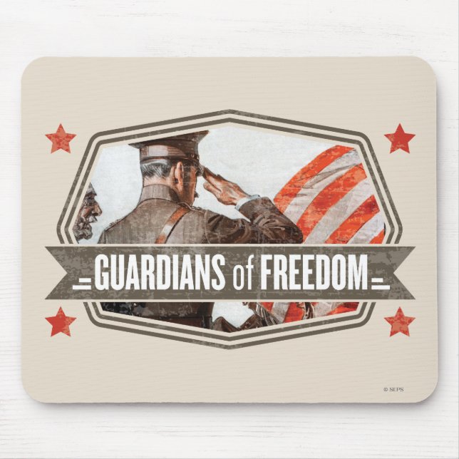 Solider-Guardian of Freedom Mouse Mat (Front)