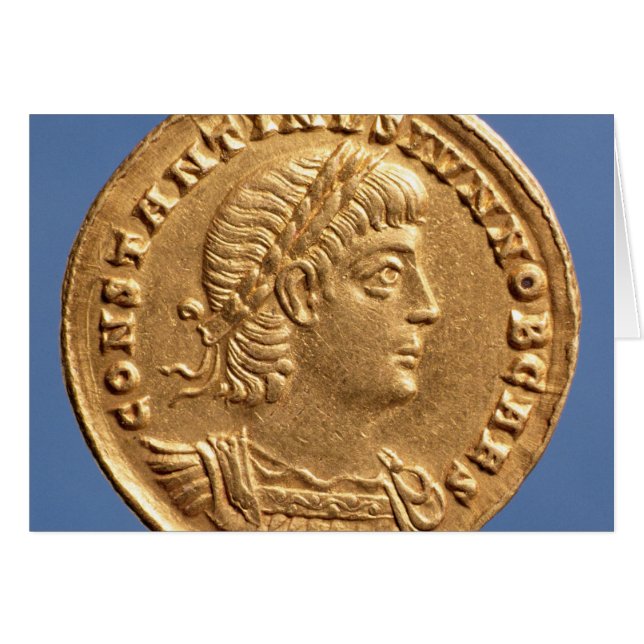 Solidus  of Constantine II Caesar cuirassed (Front Horizontal)