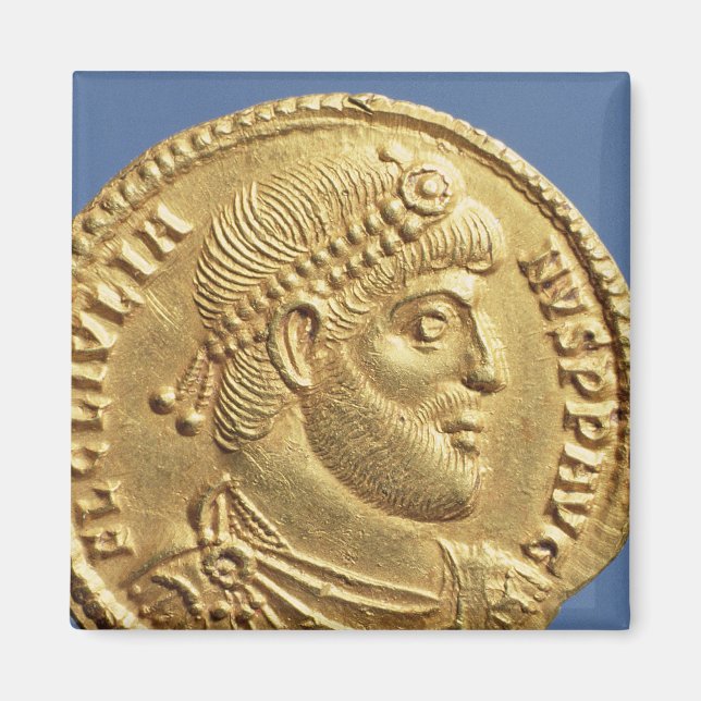 Solidus  of Julian the Apostate  draped Magnet (Front)