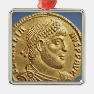 Solidus of Julian the Apostate draped Metal Tree Decoration