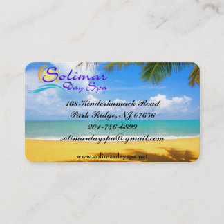 Solimar Day Spa Business Cards