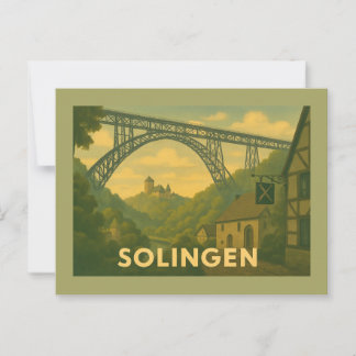 Solingen Germany City Art Postcard