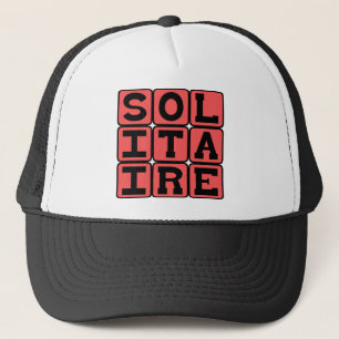 Solitaire, One-Person Card Game Trucker Hat