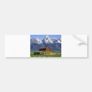 Solitary Barn at Grand Tetons Bumper Sticker