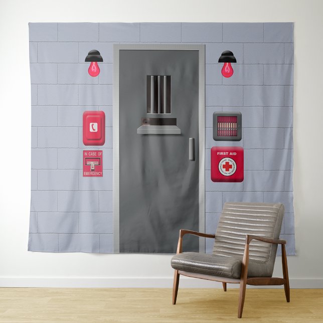 Solitary Confinement Insane Asylum Backdrop Tapestry (Creator Uploaded)