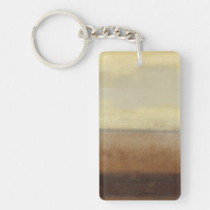 Solitary Desert Landscape by Norman Wyatt Key Ring
