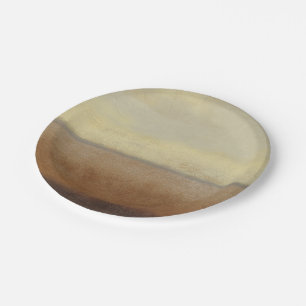 Solitary Desert Landscape by Norman Wyatt Paper Plate
