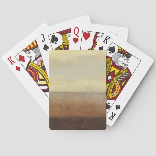 Solitary Desert Landscape by Norman Wyatt Playing Cards (Back)