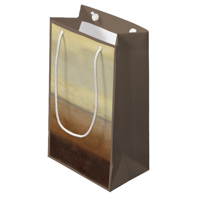 Solitary Desert Landscape by Norman Wyatt Small Gift Bag (Front Angled)